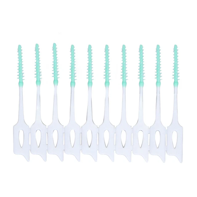 LT Interdental Cleaning Brush Green Interdental Brush Disposable Soft Dental