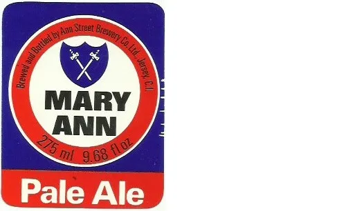 Ann Street Brewery Mary Ann Pale Ale 275ml 9.68 fl oz Beer Bottle Label