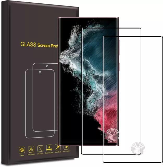 Film verre trempe incurve integral Samsung Galaxy S22 Ultra 5G -  TRANSPARENT
