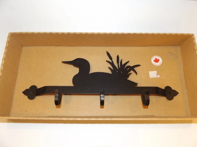 Metal LOON KEY or HAT HOLDER Never Hung  Neat for Cabin or Vacation Home duck