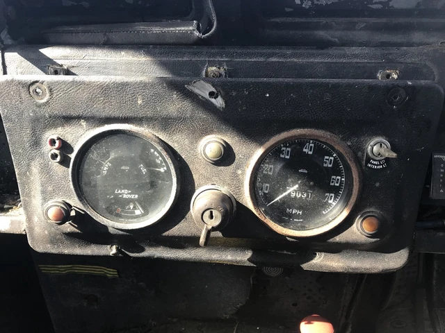 VINTAGE LAND ROVER Series 2/2A Dash Panel Complete With Clocks ...