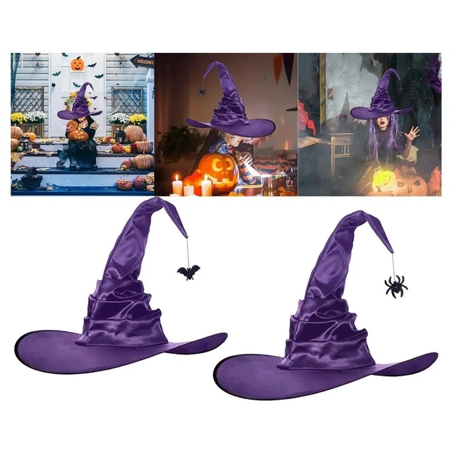 Elegantly Eerie Halloween Witch Hat - Spider Web Veil, Mesh Design