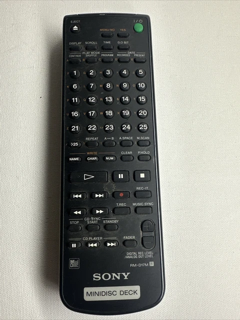 Original Fernbedienung Sony RM-D27M für Minidisc Deck