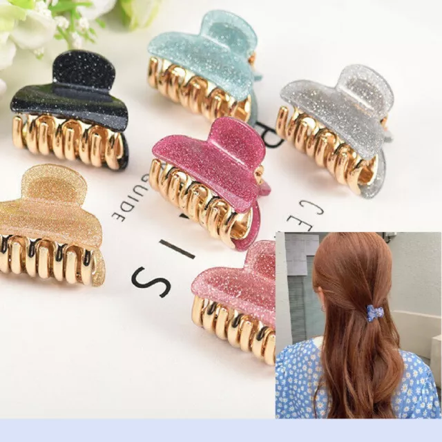 Small  Acrylic Hair Clip Hair Claws Clamp Hairpin UK