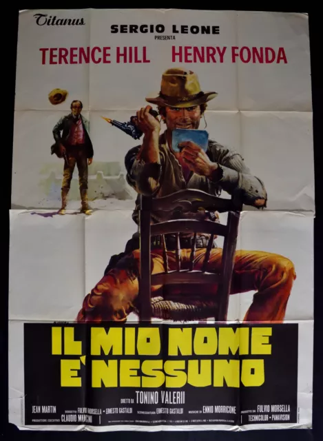 manifesto IL MIO NOME E' NESSUNO terence hill sergio leone fonda A225