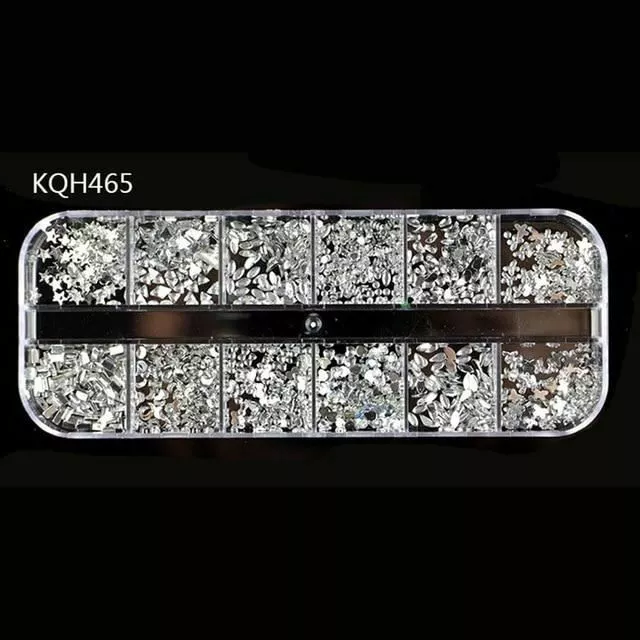 3D Cristal Ab Transparent Strass - Gemmes Perles Et Rivet Décorations Ongle Art 2