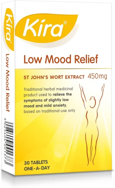 Kira Low Mood Relief | 30 easy to swallow coated tablets | each containing...