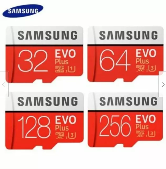 Samsung EVO Plus Micro SD SDXC 32GB 64GB 128GB 256GB 512GB CLASS 10 Memory Card