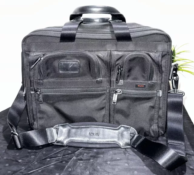 TUMI Alpha T-Pass 26145DH Travel Bag EXPANDABLE Shoulder Laptop Briefcase