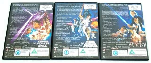 NEW Star Wars Original Trilogy Set Unaltered Theatrical Cinema Release Cinematic 3