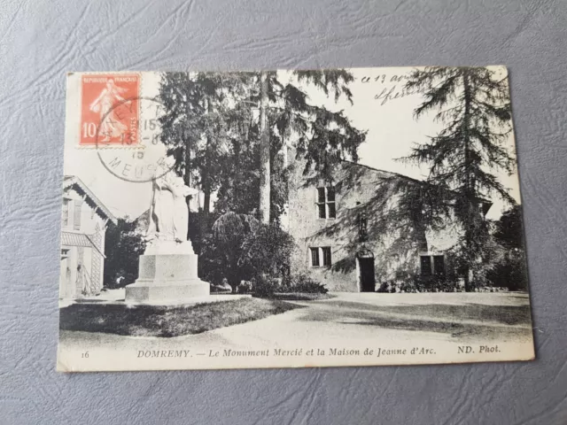 CPA / Carte postale ancienne - DOMREMY Monument Mercié maison Jeanne D'Arc (88)