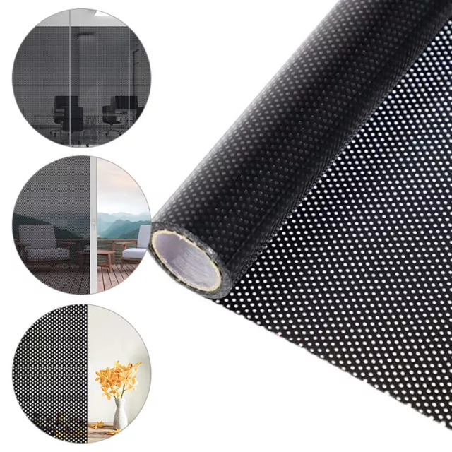 Mesh Window Glass Film Self-adhesive Sunshade  Anti-UV Net Sticker Home Decor