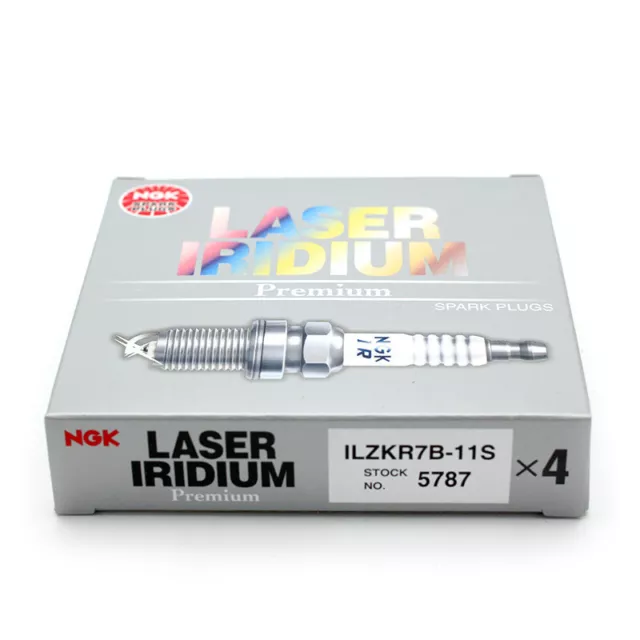 4Pcs NGK ILZKR7B11S-5787 Recommended Laser Iridium Spark Plugs fits Acura Honda