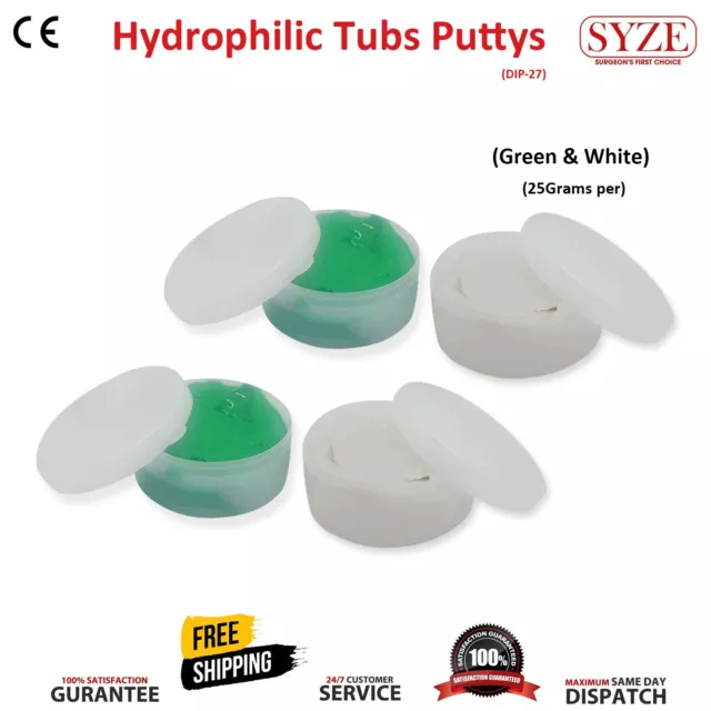 Dental Hydrophilic Firmer Impression Putty Custom Mould & Plastic Tray CE SYZE