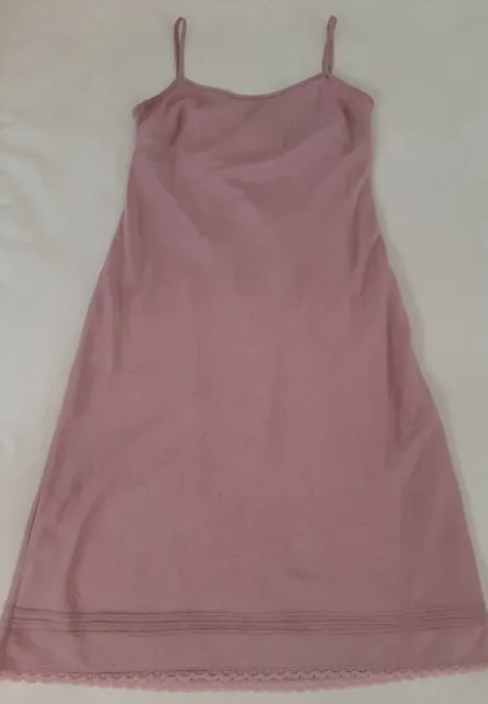 STEFANEL Vestito abito sottoveste romantico rosa lilla donna ragazza tg. S