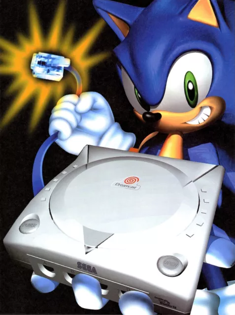 Sonic Adventure 2 Sega Dreamcast Glossy Promo Ad Poster Unframed G2221