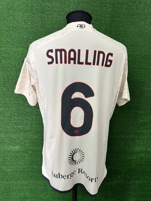 Maillot Roma AOUAR Porté Match - Occasion, Jersey Officiel, Fabriqué En Albanie