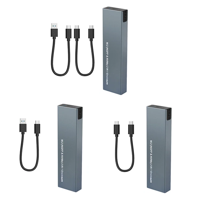 JMT Adattatore M.2 NGFF A PCIe 3.0 Con USB 3.0 E Tipo C | Scheda Riser Per SSD 2280 2260 2242 2230 | Supporta B Key E M Key - 3