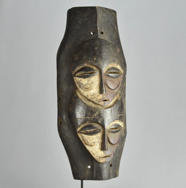 Superbe masque panneau Nsembu KOMO KUMU  Mask Congo African Tribal Art 1673
