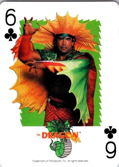 1991 US Playing Card WWF Ricky The Dragon Steamboat #6C