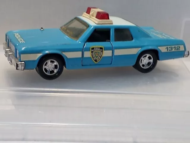 🛑Plymouth Gran Fury Police Matchbox Lesney Super Kings 🆗45 2826