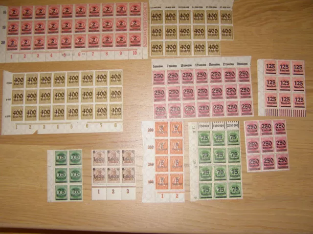 Briefmarken Deutsches Reich, Hochinflation,postfrisch aus Nachlaß