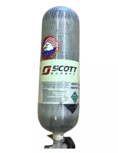 NEW 2015 Scott 4.5 SCBA 4500 PSI 45 min Cylinder Tank Carbon Bottle w/ Valve