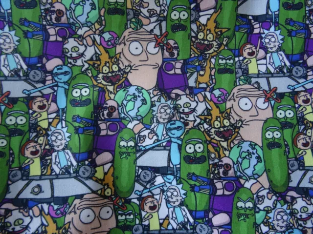 rick and morty fabric 100% Cotton 55 inch width by the half yard