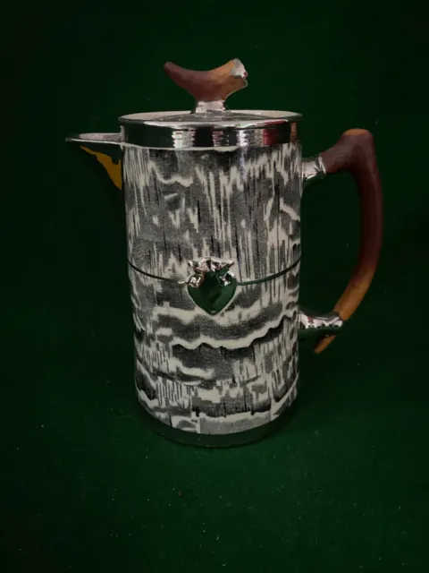 Vintage Arthur Wood Silver Sheild  ~ Hot Water Jug / Coffee Pot