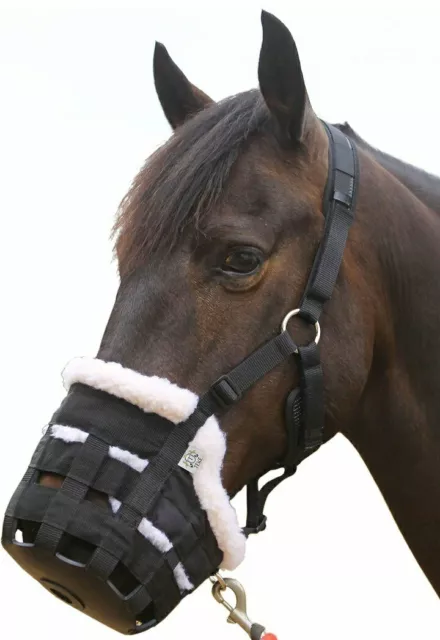 Deluxe Horse Grazing Muzzle. Fleece.  Cob. New. Teke-horse Brand.