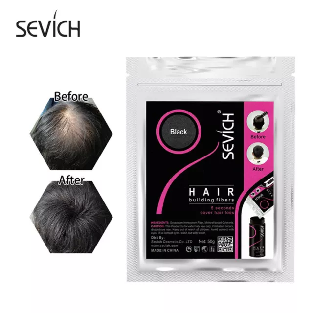 Hair Loss Care Powder 25/50//100g Refill Concealer Sevich Hair Building Fibers