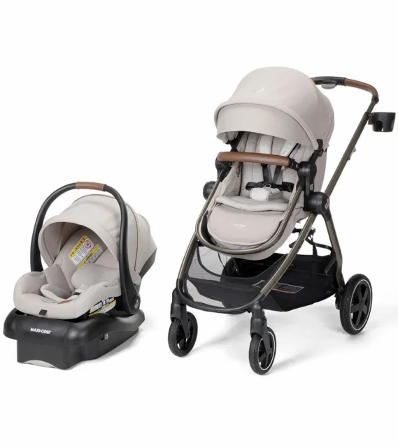 Maxi-Cosi Zelia² Luxe 5-in-1 Modular Travel System New Hope Tan NEW