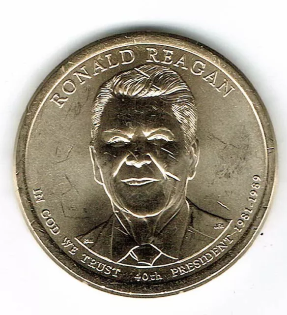 2016-P  $1 Brilliant Uncirculated 40TH President Ronald Reagan Dollar Coin!