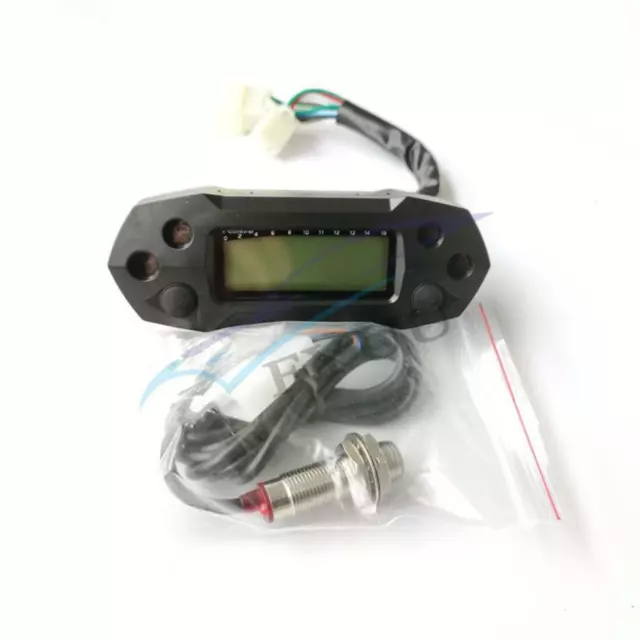 Velociómetro LCD para motocicleta odémetro digital carburador de inyección eléctrica medidor 2