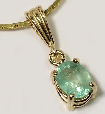 Gold Emerald Pendant 1ct Antique 19thC King Arthur Holy Grail Charlemagne 14kt