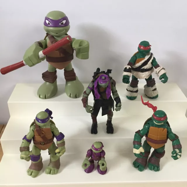 Lot 6 Teenage Mutant Ninja Turtles Action Figures 2012 2014 2015 Playmates TMNT