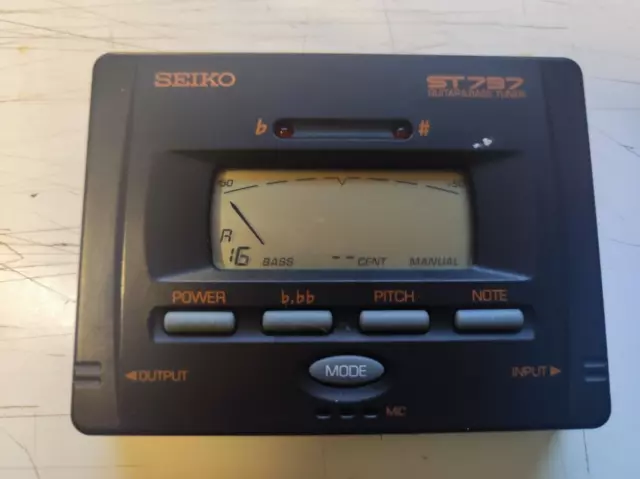 Seiko ST 737 - accordatore digitale per chitarra e basso - Tuner