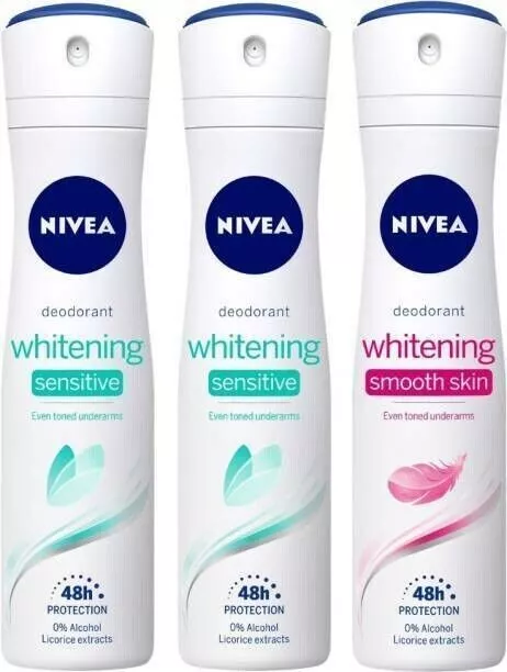 NIVEA Whitening Sensitive &amp; Whitening Smooth Deodorant für Frauen (450 ml)