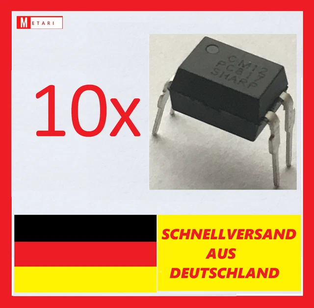 10 pezzi optoaccoppiatore PC817 Sharp EL817 DIP-4 SMD optoaccoppiatore PC817X