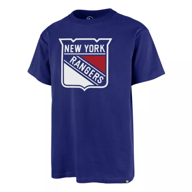 NHL New York Rangers Ny Tee-Shirt Logo Imprint Echo Chemise Fan-Shirt Hockey Tee