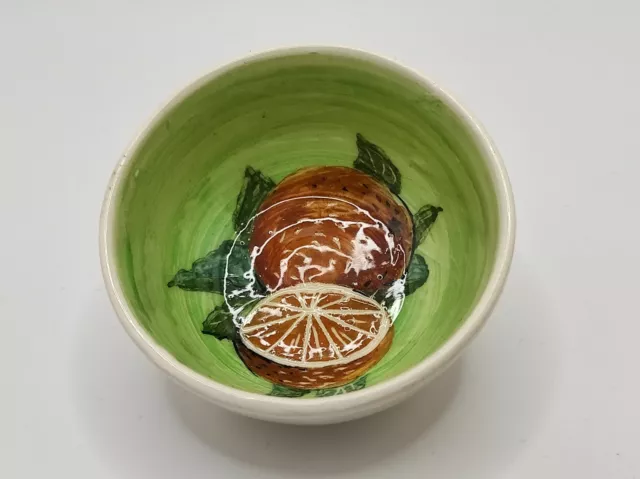Hand Painted Guy Boyd Bowl Oranges Australian Pottery 2