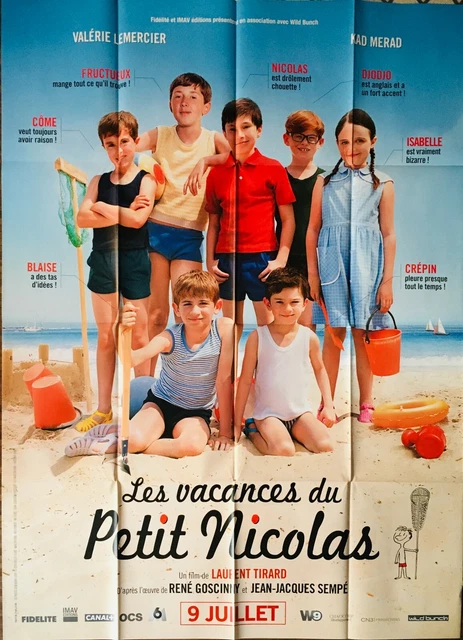 AFFICHE CINÉMA LES VACANCES DU PETIT NICOLAS 120x160cm Poster / Sempé / Goscinny EUR 10,00 ...