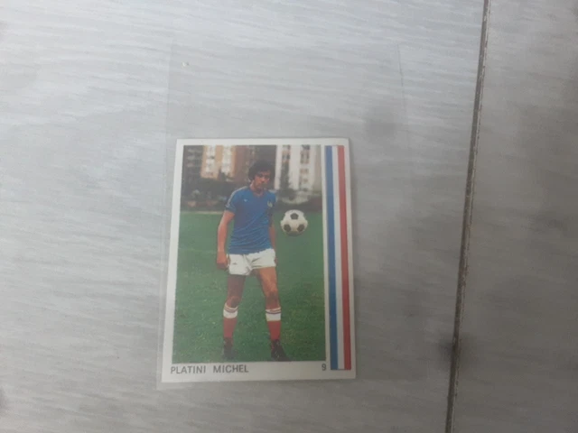 Sticker Michel Platini - Equipe De France 1978 - Panini - Collection Football Vintage