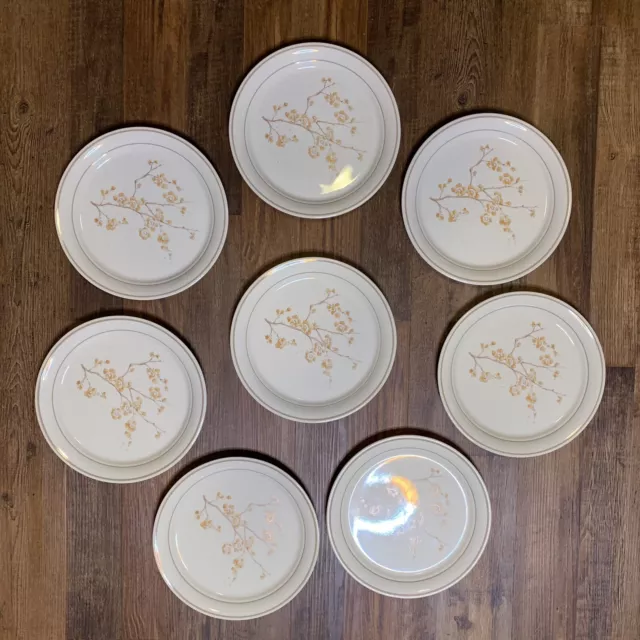 Vintage Corelle Cornerstone Corning China Blossom Dinner Plates 10 1/4" set of 8