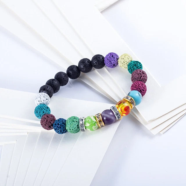 Kit de bracelet de perles 600 pièces en vrac perles d'agate de