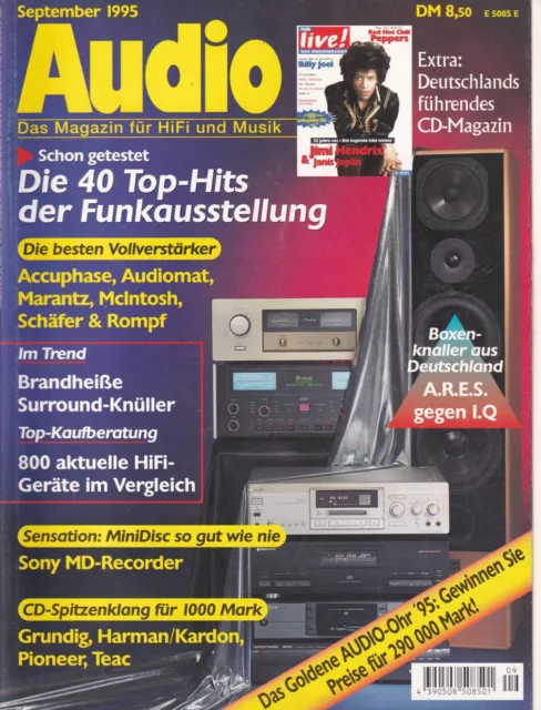 AUDIO 9/1995 - Das Magazin für HiFi und Musik - Billy Joel, Hendrix+Joplin, RHCP