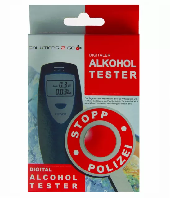 Digitaler SOLUTIONS2GO UNI1017 Alkoholtester mobil