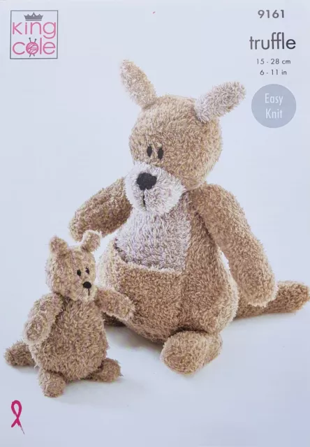 Juguete PATRÓN DE TEJIDO Canguro y Pequeño Joey Juguetes de Peluche PATRÓN DK KingCole 9161