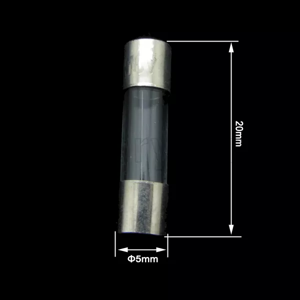 100 STCK. 2A 250 V Schnell Blasen Glas Rohrsicherung 5 mm x 20 mm 0,2 Zoll x 0,8 Zoll F2AL250V 2