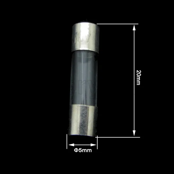 100 pièces 2A 250V fusible à tube en verre soufflé rapide 5 mm x 20 mm 0,2"x0,8" F2AL250V 2